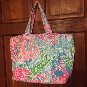 Lilly Pulitzer Let's Cha Cha Palm Beach Tote